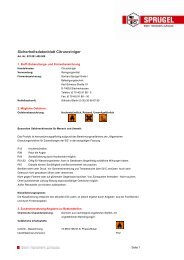 Sicherheitsdatenblatt Citrusreiniger - Gerhard Sprügel GmbH