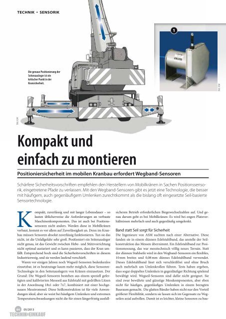 Ausgabe 5 /2013 - technik + EINKAUF