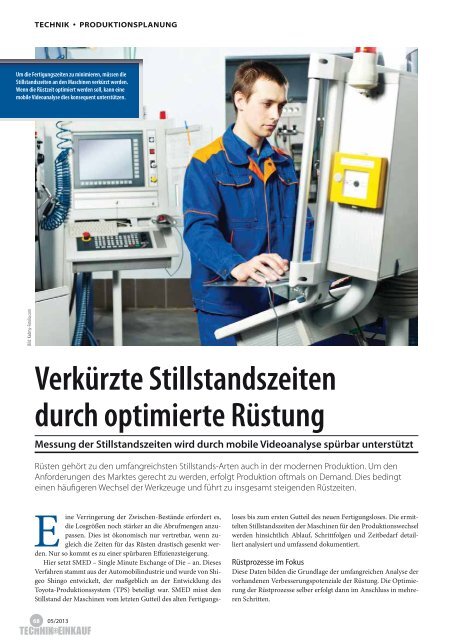 Ausgabe 5 /2013 - technik + EINKAUF