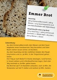 Emmerbrot mit Sauerteig