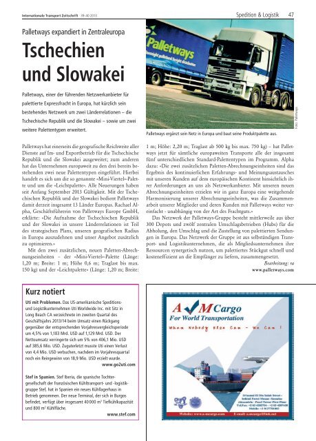 Specials: - ITJ | Transport Journal