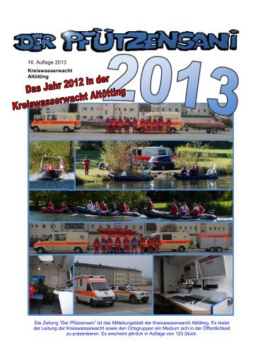 16. Auflage 2013 Kreiswasserwacht Altötting - bei der Wasserwacht ...