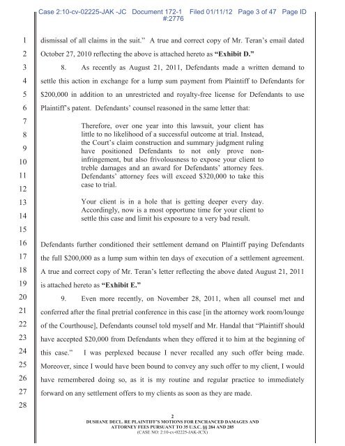 Joint Appendix (Part 1)