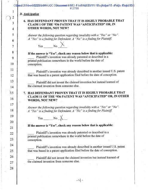 Joint Appendix (Part 1)