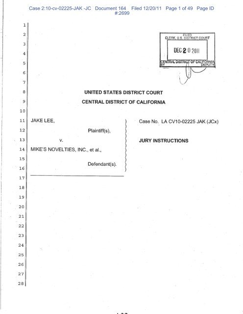 Joint Appendix (Part 1)