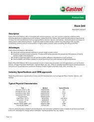 Rock Drill - Castrol - PDS & MSDS Search