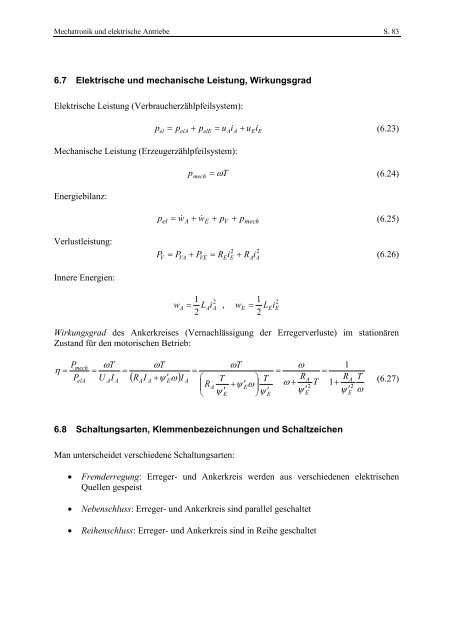 Skript - Fachgebiet Leistungselektronik und Elektrische ...