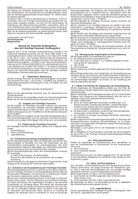 Amtsblatt der Verwaltungsgemeinschaft Unstrut-Hainich