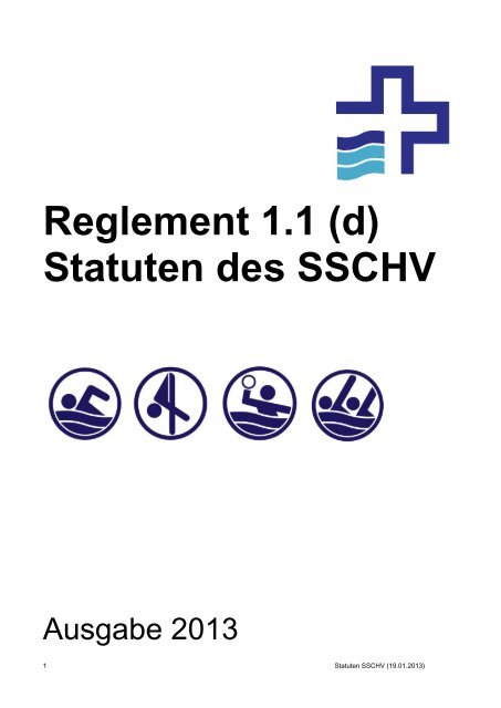 Statuten des SSCHV - Schweizerischer Schwimmverband