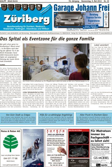 Das Spital als Eventzone für die ganze Familie - Lokalinfo AG