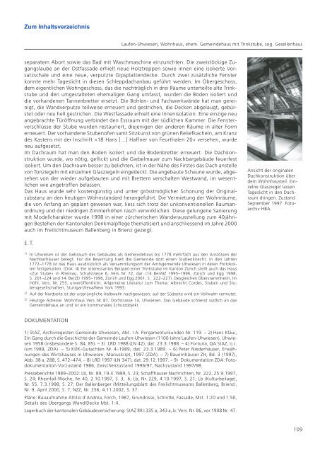 Laufen-Uhwiesen Gesellenhaus 15 Bericht.pdf ... - crarch-design.ch