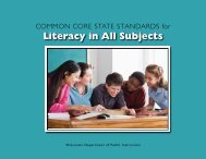 Standards for Literacy in All Subjects - Content and Learning