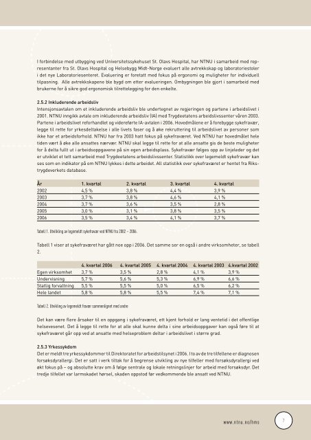 Årsrapport 2006 - NTNU