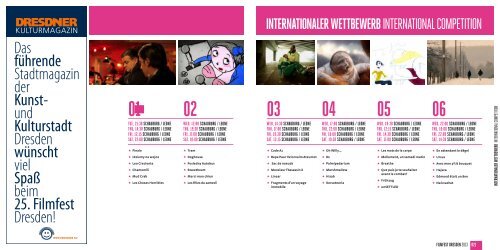 25. FilmFest DresDen international short Film Festival 16–21 april ...