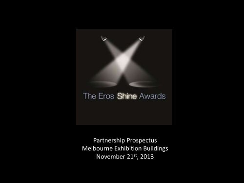 a sponsorship package. - Eros Shine Awards