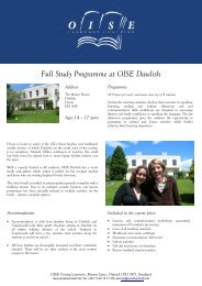 Full Study Programme at OISE Dawlish - Sprachenmarkt.de