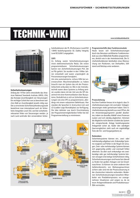 Ausgabe 6 / 2013 - technik + EINKAUF