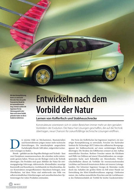 Ausgabe 6 / 2013 - technik + EINKAUF