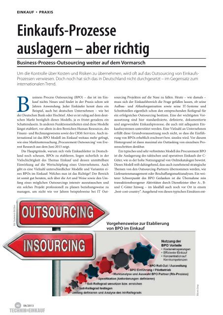 Ausgabe 6 / 2013 - technik + EINKAUF