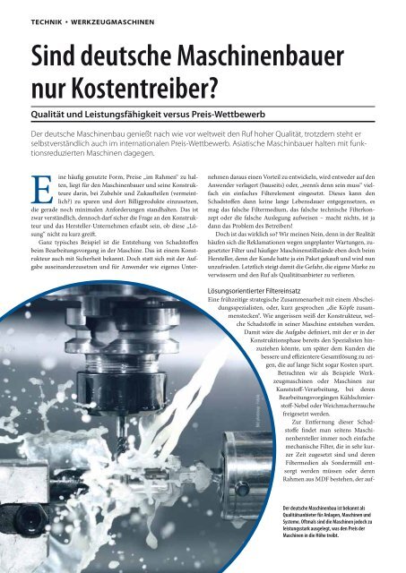 Ausgabe 6 / 2013 - technik + EINKAUF