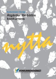 Åtgärder för bättre konkurrens – konkurrensen i Sverige (2009:4)
