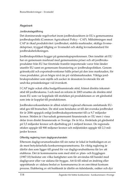 Åtgärder för bättre konkurrens – konkurrensen i Sverige (2009:4)