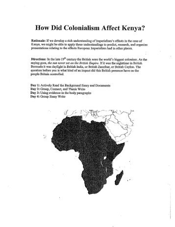 Kenya DBQ imperialism.pdf - TCAPS Moodle