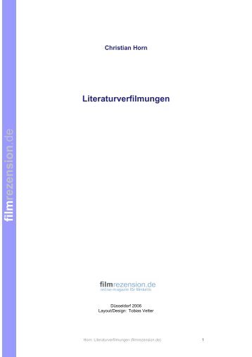 Christian Horn: Literaturverfilmungen - Filmrezension.de