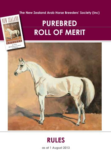 Purebred ROM Rules 2013.pdf - The New Zealand Arab Horse ...