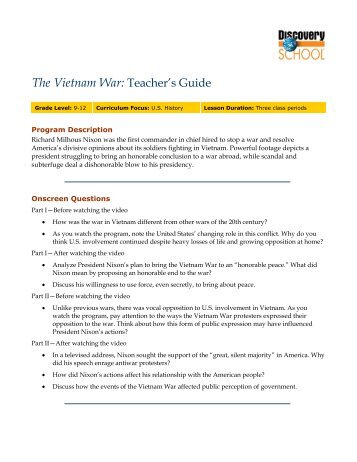 The Vietnam War - Discovery Education