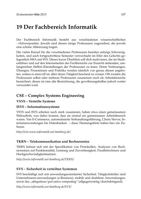 Erstsemester-bits 2013 1 - Fachbereich Informatik - Universität ...