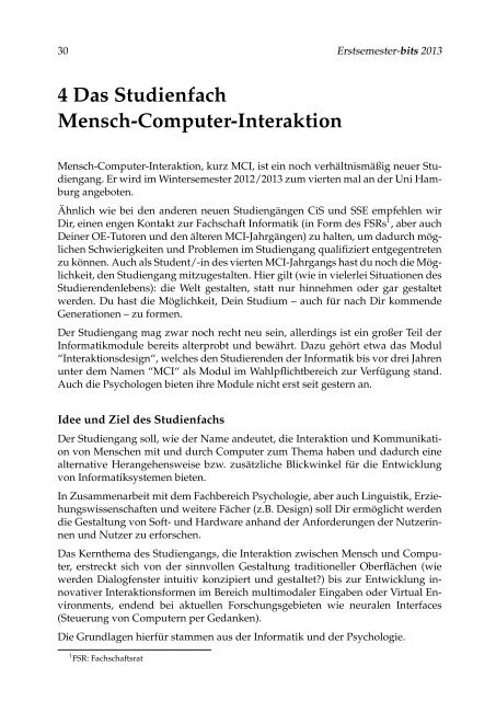 Erstsemester-bits 2013 1 - Fachbereich Informatik - Universität ...