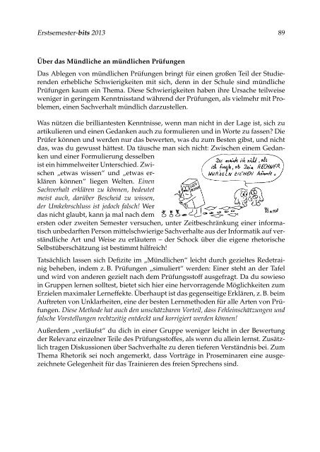 Erstsemester-bits 2013 1 - Fachbereich Informatik - Universität ...