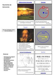 Geschichte der Astronomie - Christoph-Jacob-Treu-Gymnasium Lauf