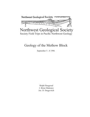 Geology of the Methow Block - Northwest Geological Society