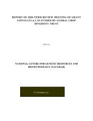 APPENDIX-I MID-TERM REPORT.pdf - Global Crop Diversity Trust