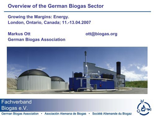 Commercial Development of German Biogas Sector