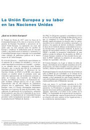 La Unión Europea y su labor en las Naciones Unidas - Europa