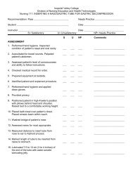 NURS 111 Check list Inserting a nasogastric tube for gastric ...