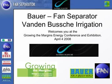 Bauer – Fan Separator Vanden Bussche Irrigation