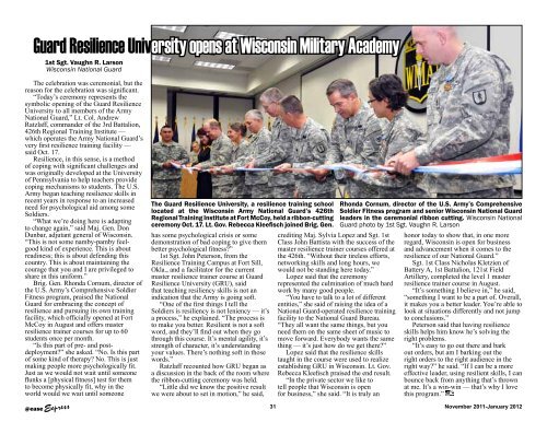 November 2011-January 2012 - Wisconsin National Guard ...