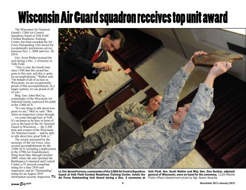 November 2011-January 2012 - Wisconsin National Guard ...