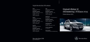 Eftermonteret tilbehør (PDF) - Mercedes-Benz CPH