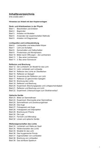 Inhaltsverzeichnis - Duden Paetec