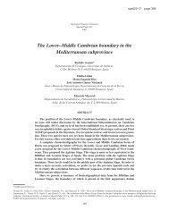 The Lower–Middle Cambrian boundary in the Mediterranean ...