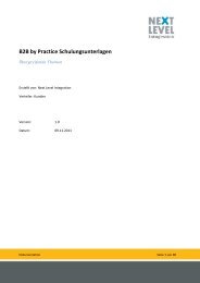 B2B by Practice Schulungsunterlagen - Next Level Help