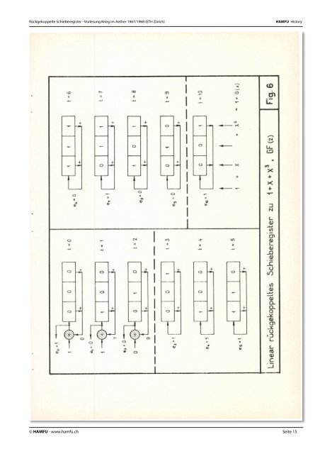 Rückgekoppelte Schieberegister, als Beispiel ... - Stiftung HAMFU