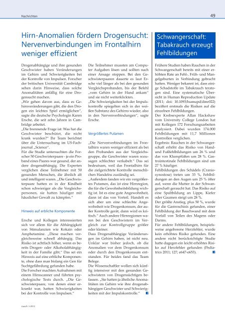 RAUSCH Heft 1/2012 - Dr. Oliver Scheibenbogen