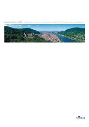 Geschäftsbericht 2006 I Heidelberger Kongress und Tourismus GmbH
