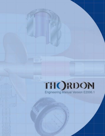 Engineering Manual (8½" x11") - Thordon Bearings
